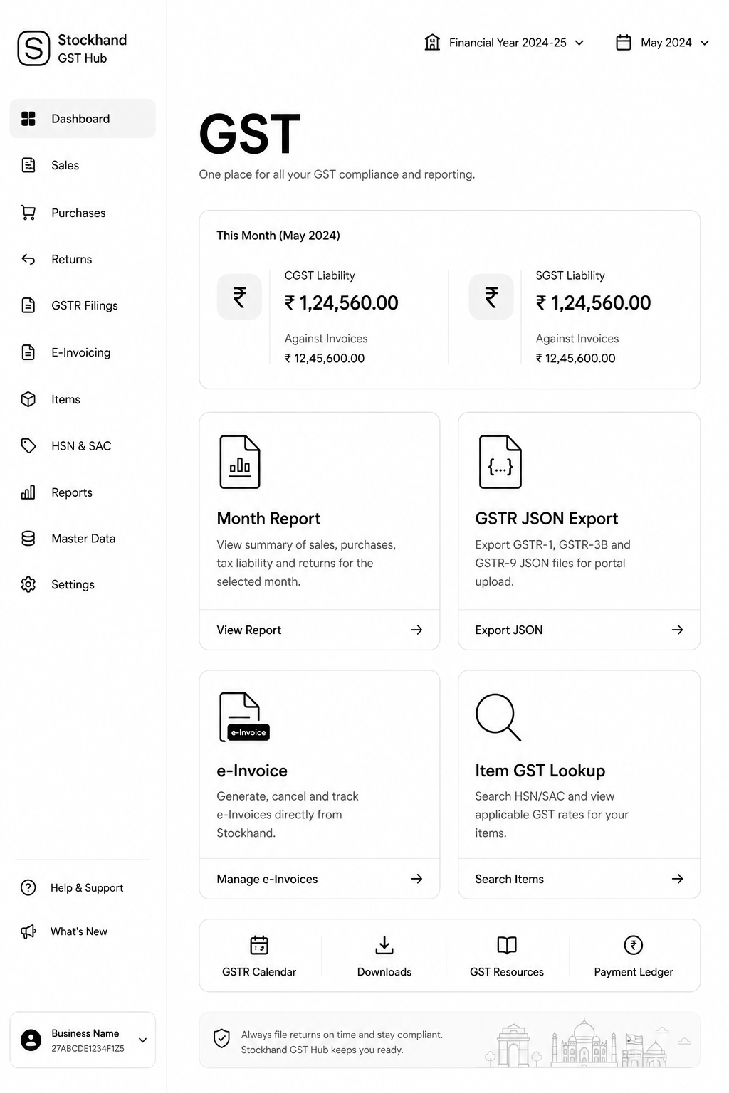India GST hub on the Business web desk